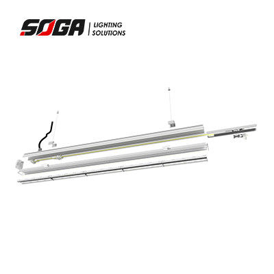 شراء نظام إضاءة الكابلات الخطية LED التجارية مع غطاء أبيض على شكل حرف U online manufacture